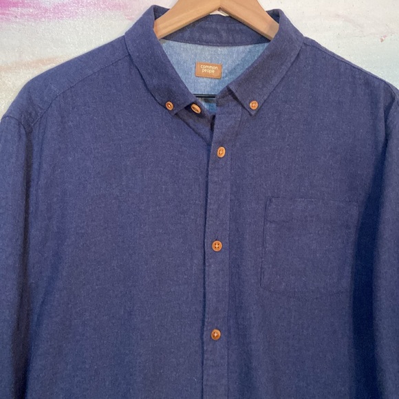🔥EC🔥UK Brand Common People 100% Cotton Button Down Collared Shirt. - Picture 4 of 8